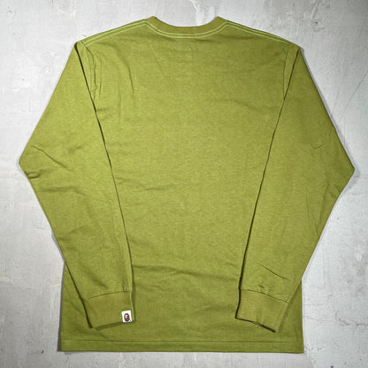Bape Green Longsleeve Size Large USED x18124