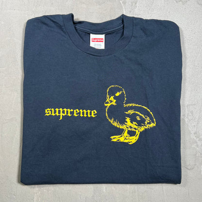 Supreme Duck Navy Tee Size Medium USED x18129