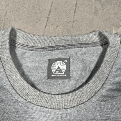 18 East Blank Heavy Weight Grey Tee Size XL USED x18115