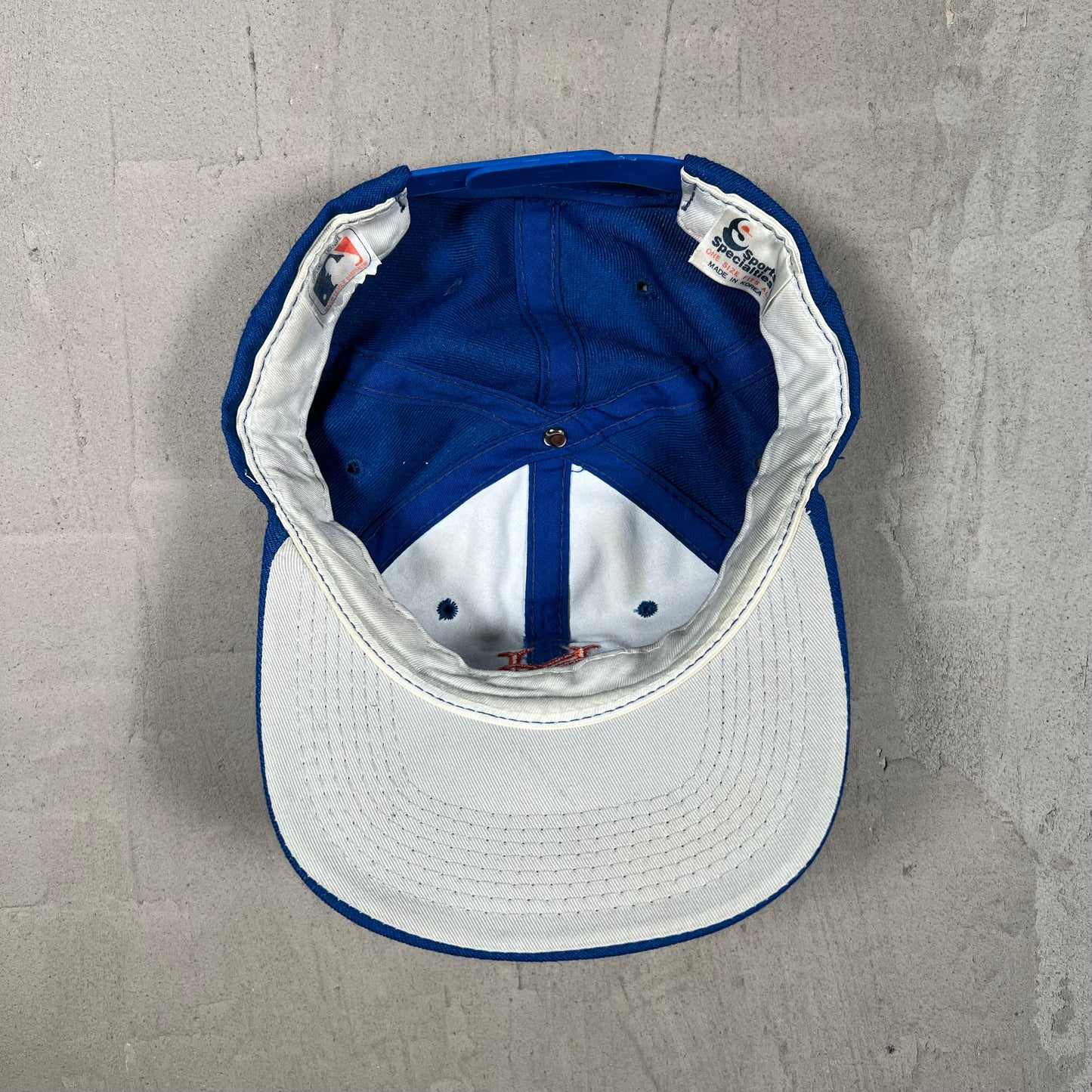 1990s New York Mets MLB Blue Snapback Hat USED v19888