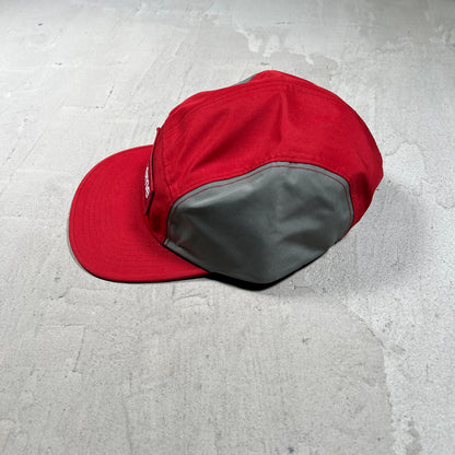 Supreme Gore-Tex Red/Grey Camp Cap Hat USED x18105