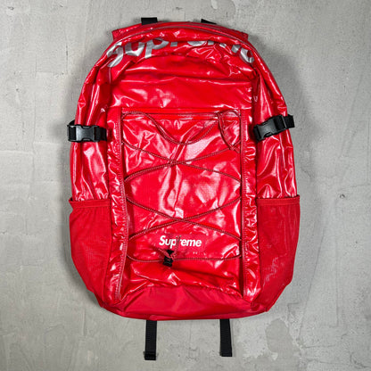 Supreme FW17 Red Nylon Backpack USED x17888