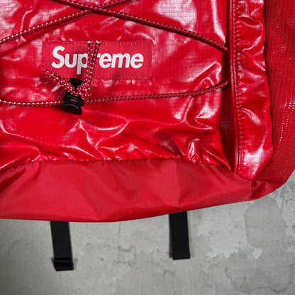 Supreme FW17 Red Nylon Backpack USED x17888