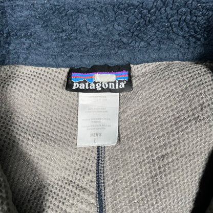 Y2K Patagonia Navy Fleece Size Large USED v19917