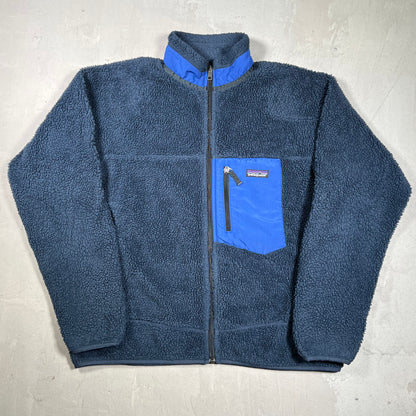 Y2K Patagonia Navy Fleece Size Large USED v19917
