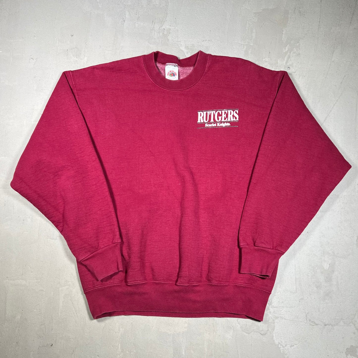 1980s Rutgers Maroon Crewneck Size Large USED v19918