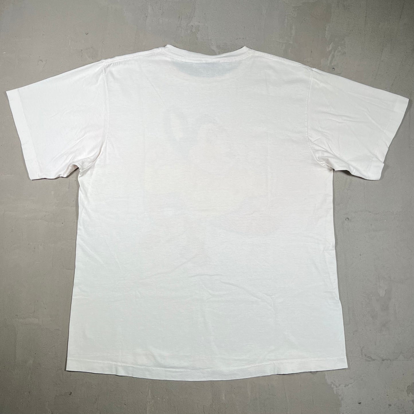 1986 Mighty Mouse White Cartoon Tee Size XL USED v19679