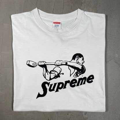2009 Supreme Sledgehammer White Tee Size Large USED x18143