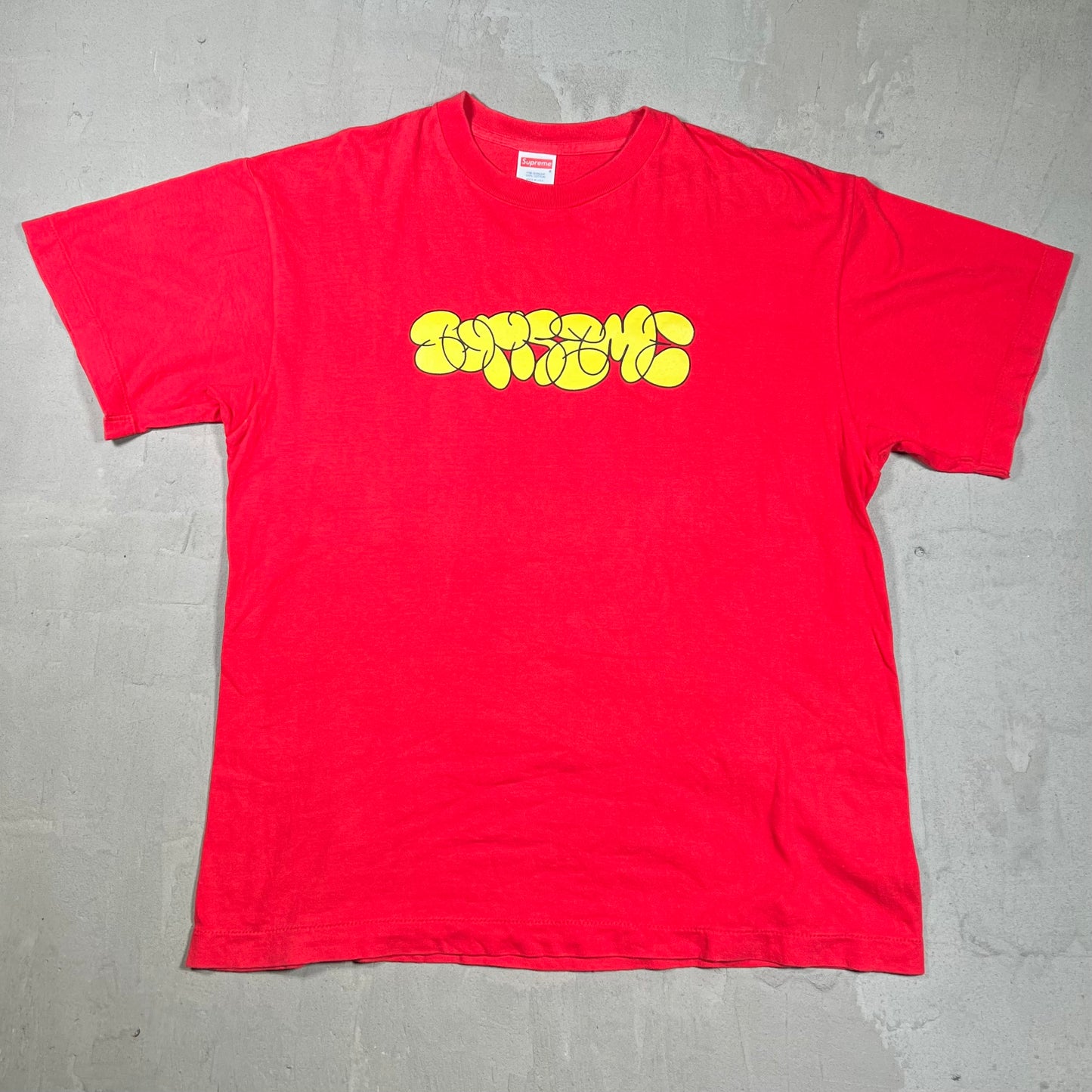 2003 Supreme Bubble Graffiti Red Tee Size Large USED x18137