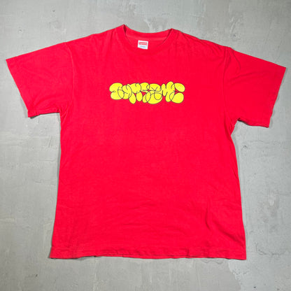 2003 Supreme Bubble Graffiti Red Tee Size Large USED x18137
