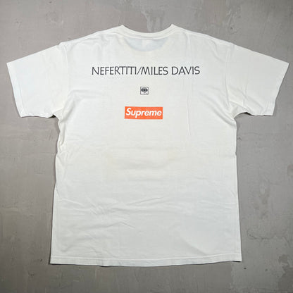 2008 Supreme Miles Davis Nefertiti White Tee Size XL USED x18138