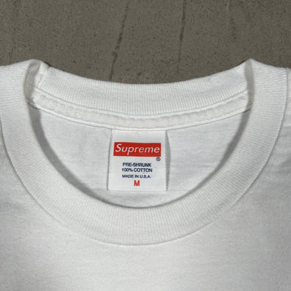 2013 Supreme GT Ferrari White Tee Size Medium USED x18140