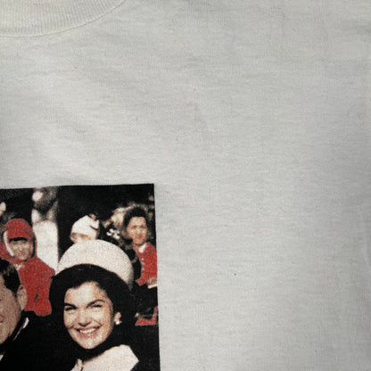 2008 Supreme JFK Photo White Tee Size Medium USED x18142