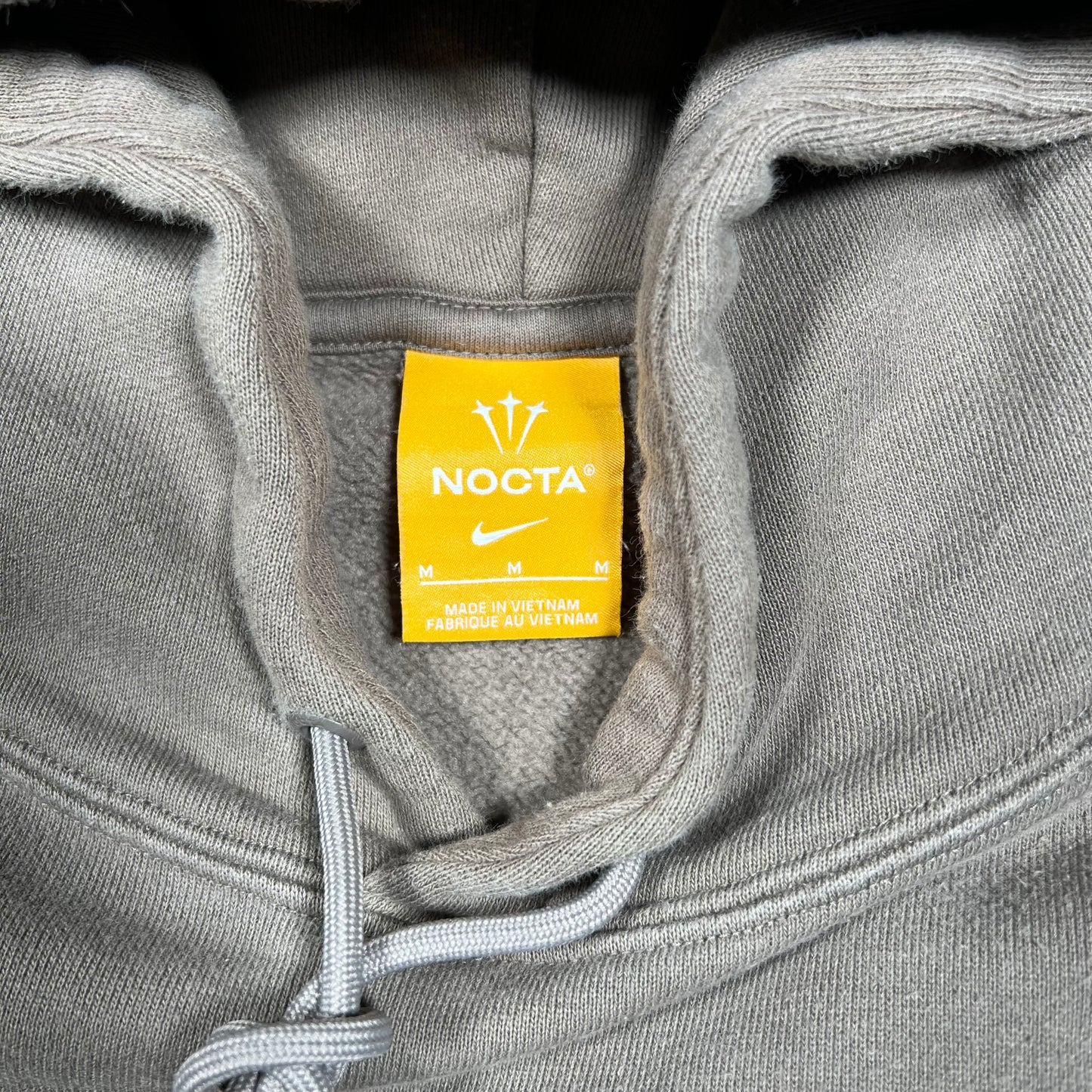 Nike NOCTA Brown Center Swoosh Hoodie Size Medium USED x18190