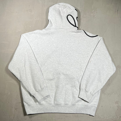 Supreme Shoulder Script Heather Grey Hoodie (2025) Size Large USED x18013
