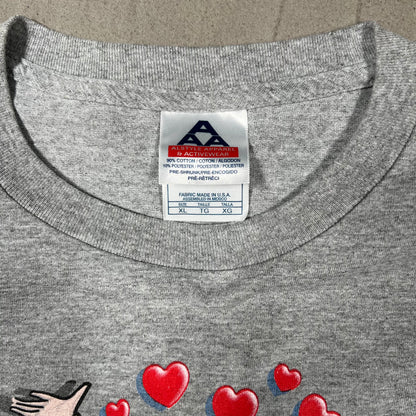 2002 Betty Boop I Heart NYC Grey Tee Size XL USED v19908