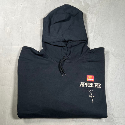 Travis Scott Cactus Jack McDonalds Apple Pie Hoodie Black Size Large NEW x18187