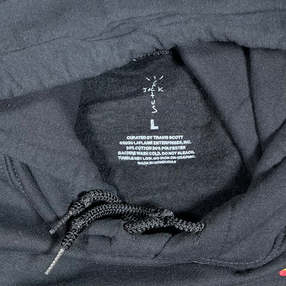 Travis Scott Cactus Jack McDonalds Apple Pie Hoodie Black Size Large NEW x18187