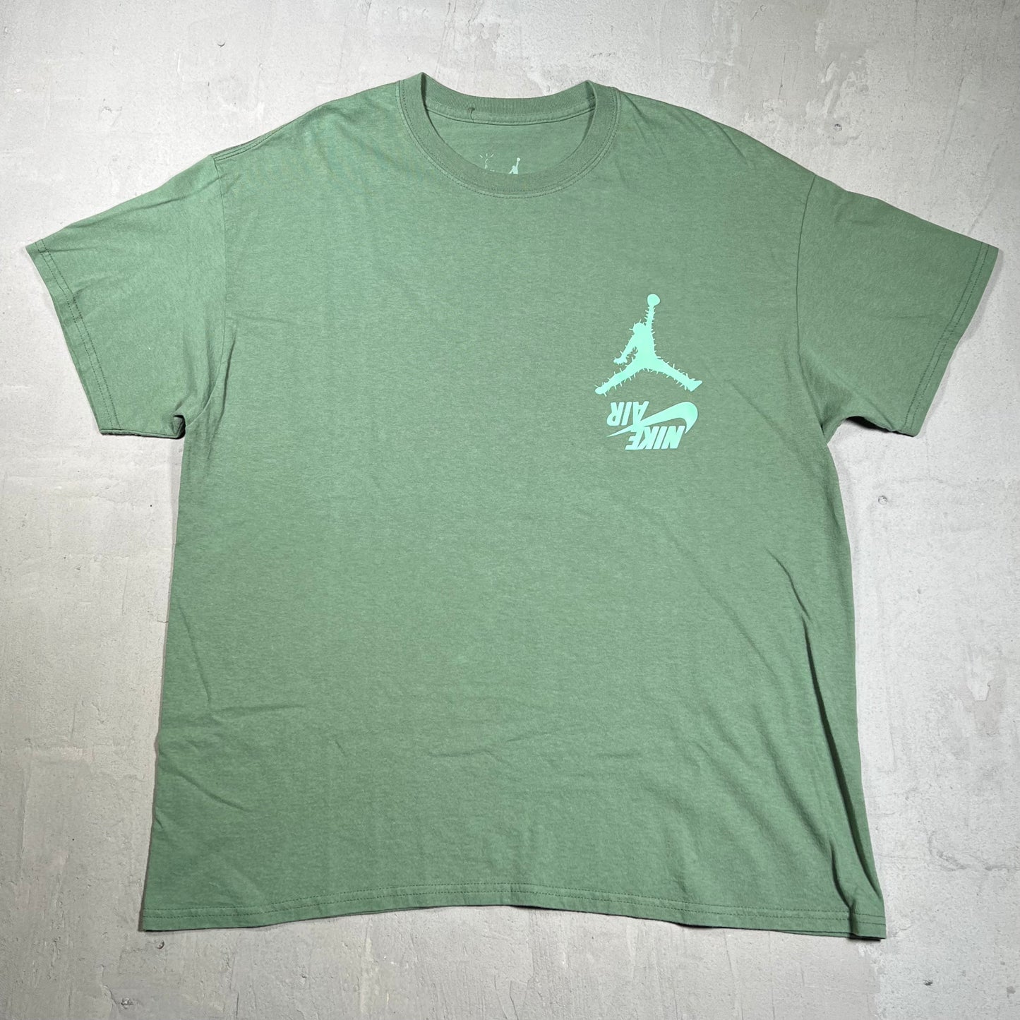 Travis Scott Jordan 6 Green Tee Size XL USED x18181