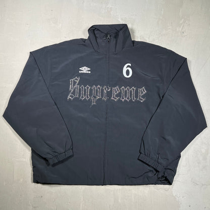 Supreme Umbro Rhinestone Black Track Jacket Size Small NEW x18186