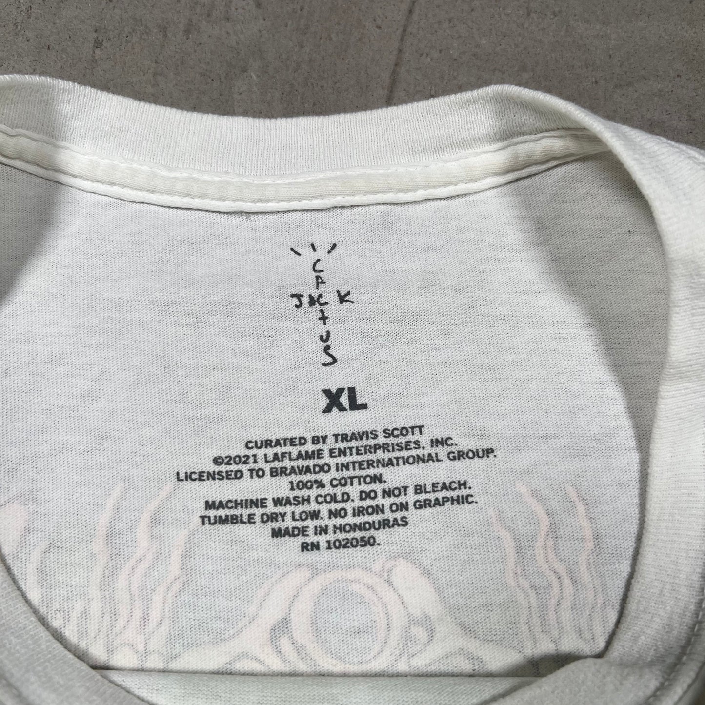 Travis Scott Rolling Loud Have You Been Lost White Tee Size XL USED x18179