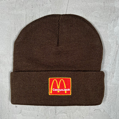 Travis Scott McDonalds Brown Beanie NEW x18149