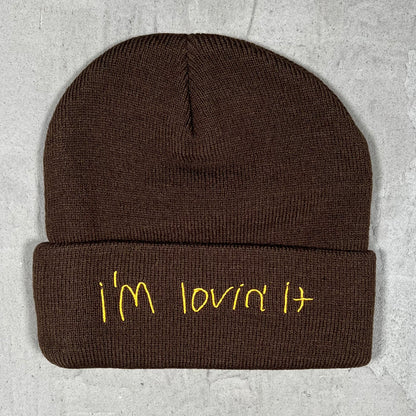 Travis Scott McDonalds Brown Beanie NEW x18149