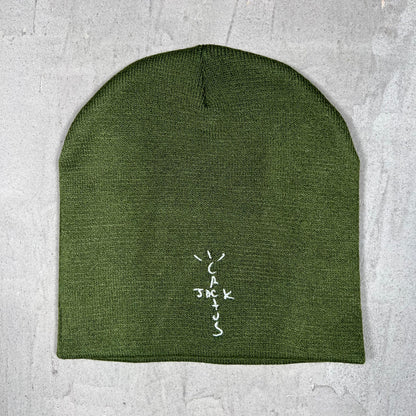 Travis Scott ID Magazine Green Beanie NEW x18150