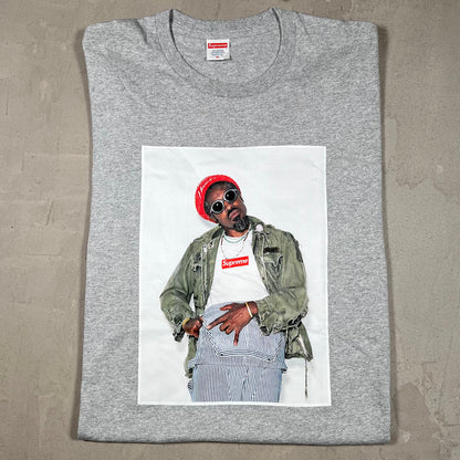 Supreme Andre 300 Tee Grey (2022) Size XL USED x18157