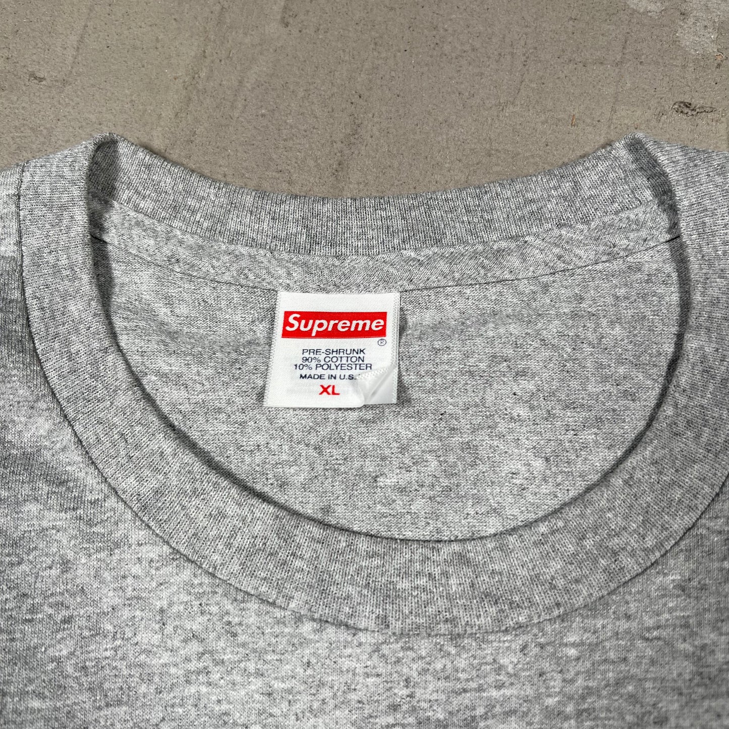 Supreme Andre 300 Tee Grey (2022) Size XL USED x18157