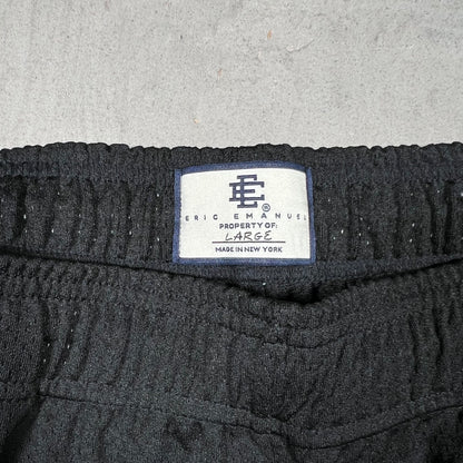 Eric Emanuel Black Core Shorts Size Large USED x18166