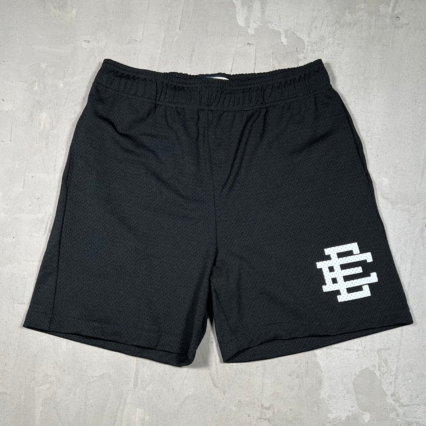 Eric Emanuel Black Core Shorts Size Large USED x18166