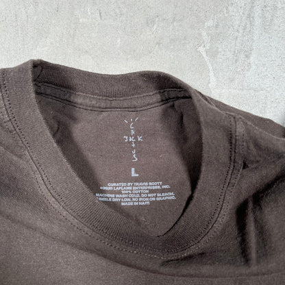 Travis Scott Cactus Jack McDonalds Sesame Tee Brown Size Large NEW x18170