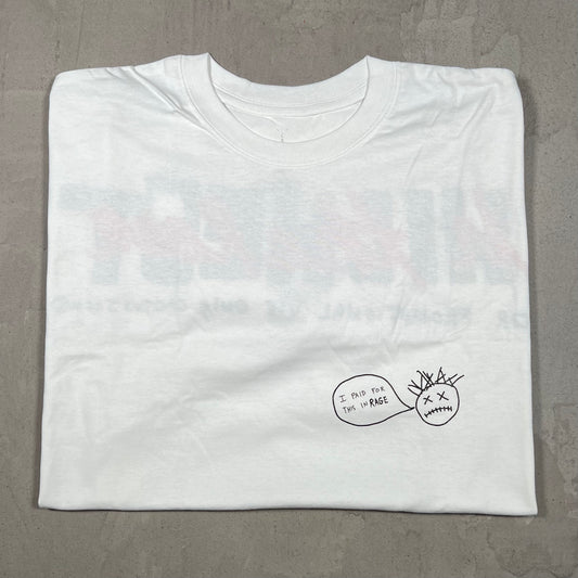 Travis Scott "I Paid For This in Rage" Tee White Size XL USED x18173