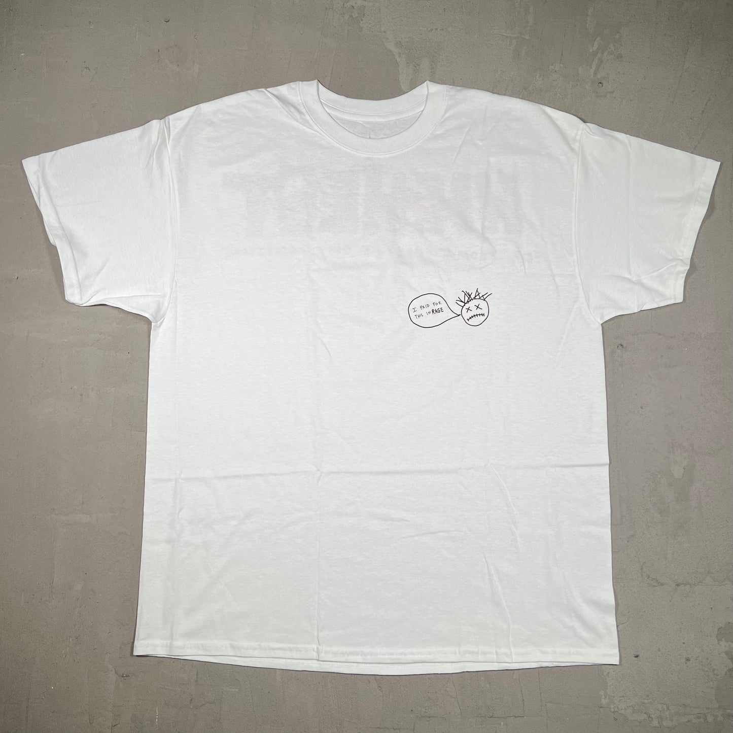 Travis Scott "I Paid For This in Rage" Tee White Size XL USED x18173