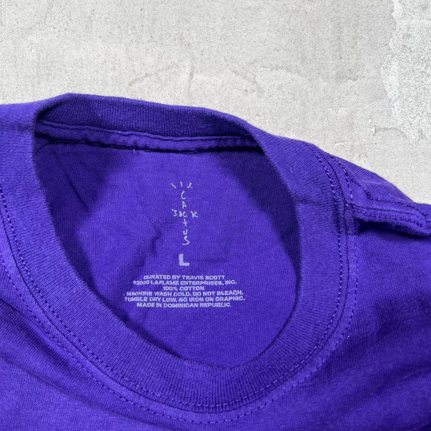 Travis Scott Cactus Jack McDonalds Apple Pie Tee Purple Size Large NEW x18177