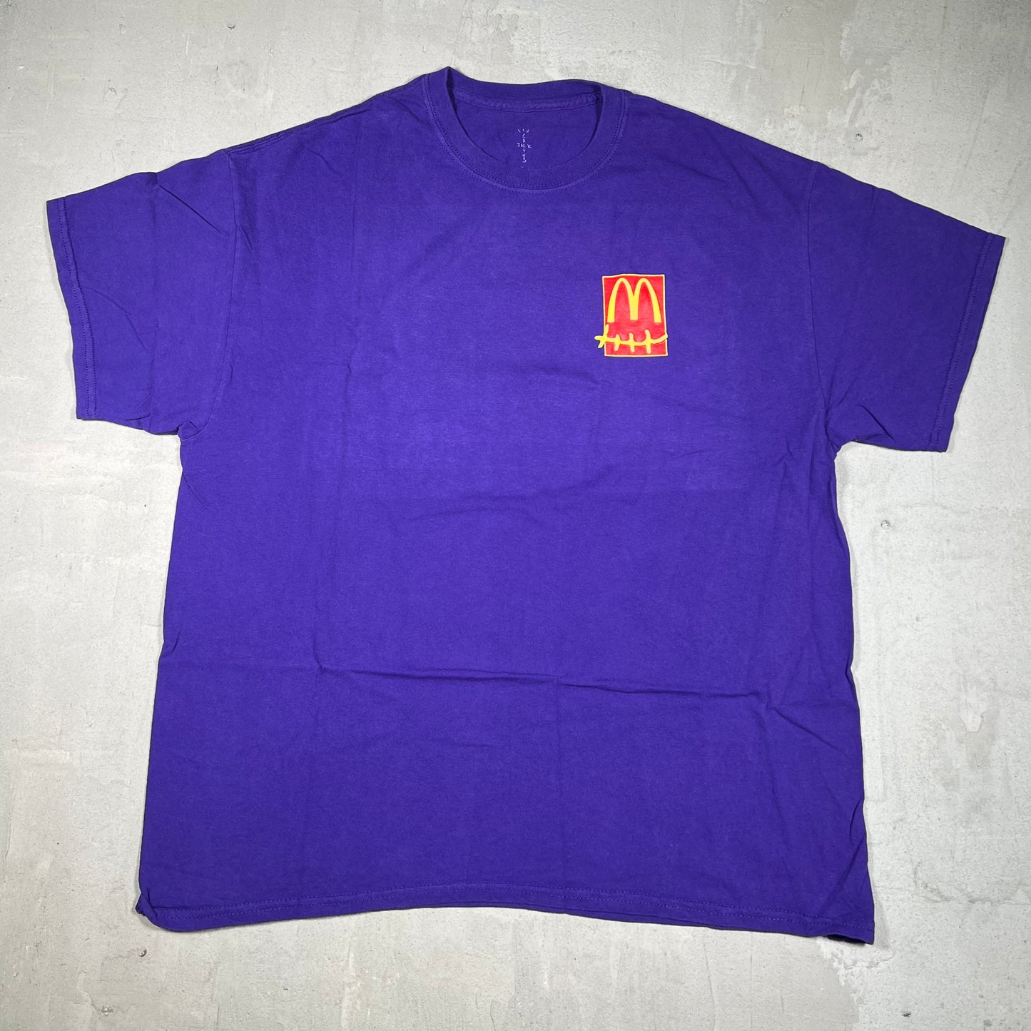 Travis Scott Cactus Jack McDonalds Apple Pie Tee Purple Size Large NEW x18177