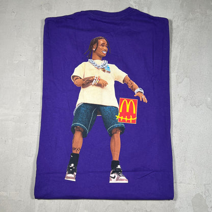 Travis Scott Cactus Jack McDonalds Apple Pie Tee Purple Size Large NEW x18177