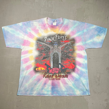 1999 Pink Floyd Roger Waters Tie Dye Tee Size XL USED v19921