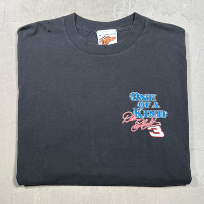 1990s Dale Earnhardt One of A Kind Nascar Racing Black Tee Size XL USED v19922
