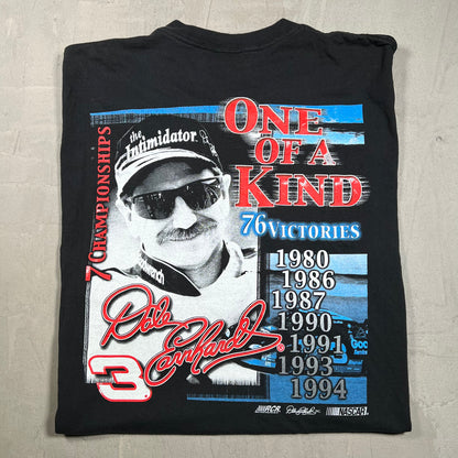 1990s Dale Earnhardt One of A Kind Nascar Racing Black Tee Size XL USED v19922