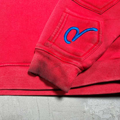 HMDD GV Gallery Raspberry Hills Lychee Red Zip Up Hoodie Size Medium USED x18197