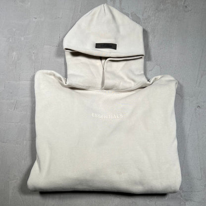 Essential Fear Of God FOG Taupe Hoodie Size Medium USED x18027