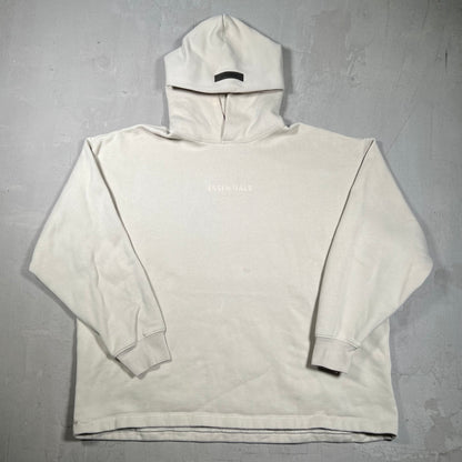 Essential Fear Of God FOG Taupe Hoodie Size Medium USED x18027