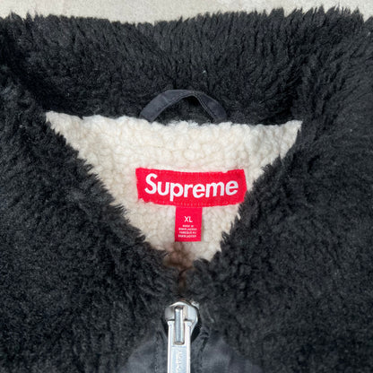 Supreme AOI Nylon Bomber Black Jacket Size XL USED x18148