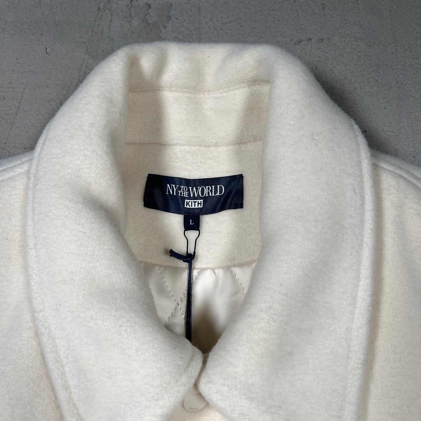 Kith New York To The World Wool Varsity Snadrift Jacket (2024) Size Large NEW x18147