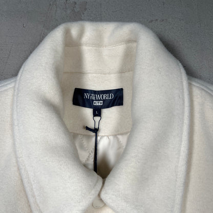 Kith New York To The World Wool Varsity Snadrift Jacket (2024) Size Large NEW x18147