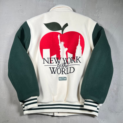 Kith New York To The World Wool Varsity Snadrift Jacket (2024) Size Large NEW x18147