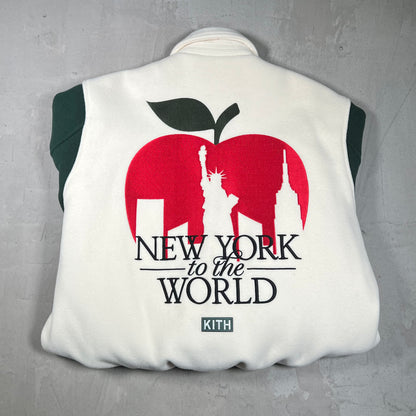 Kith New York To The World Wool Varsity Snadrift Jacket (2024) Size Large NEW x18147