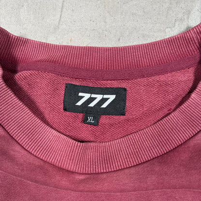 777 Brand Jesus Burgundy Crewneck Size XL NEW x18204